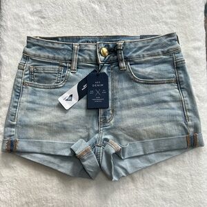 American Eagle Outfitters Light Blue High rise denim shorts